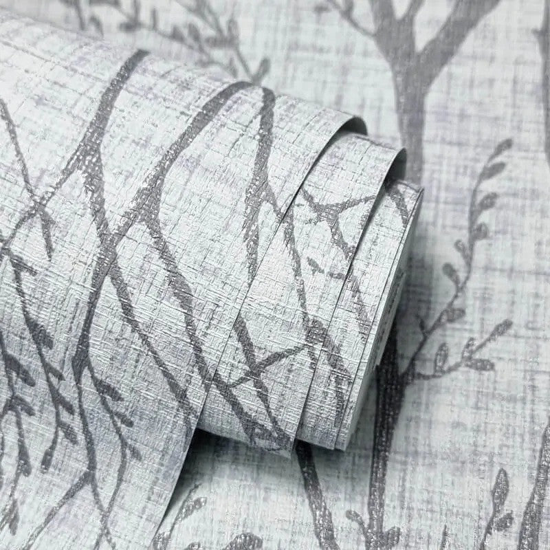 M1877 Lynford Trees Blue Wallpaper by Crown