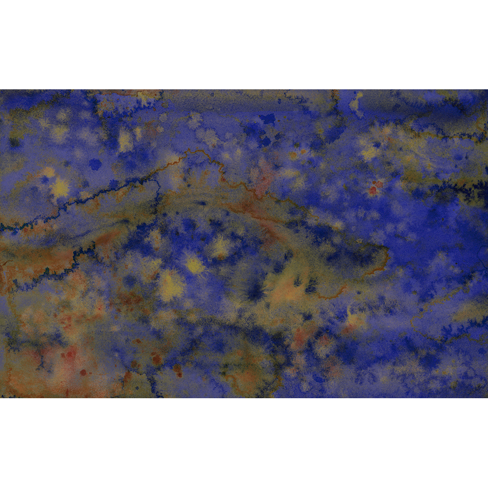 M4102-3 Nébulo Blue Aniline Mural by Tres Tintas