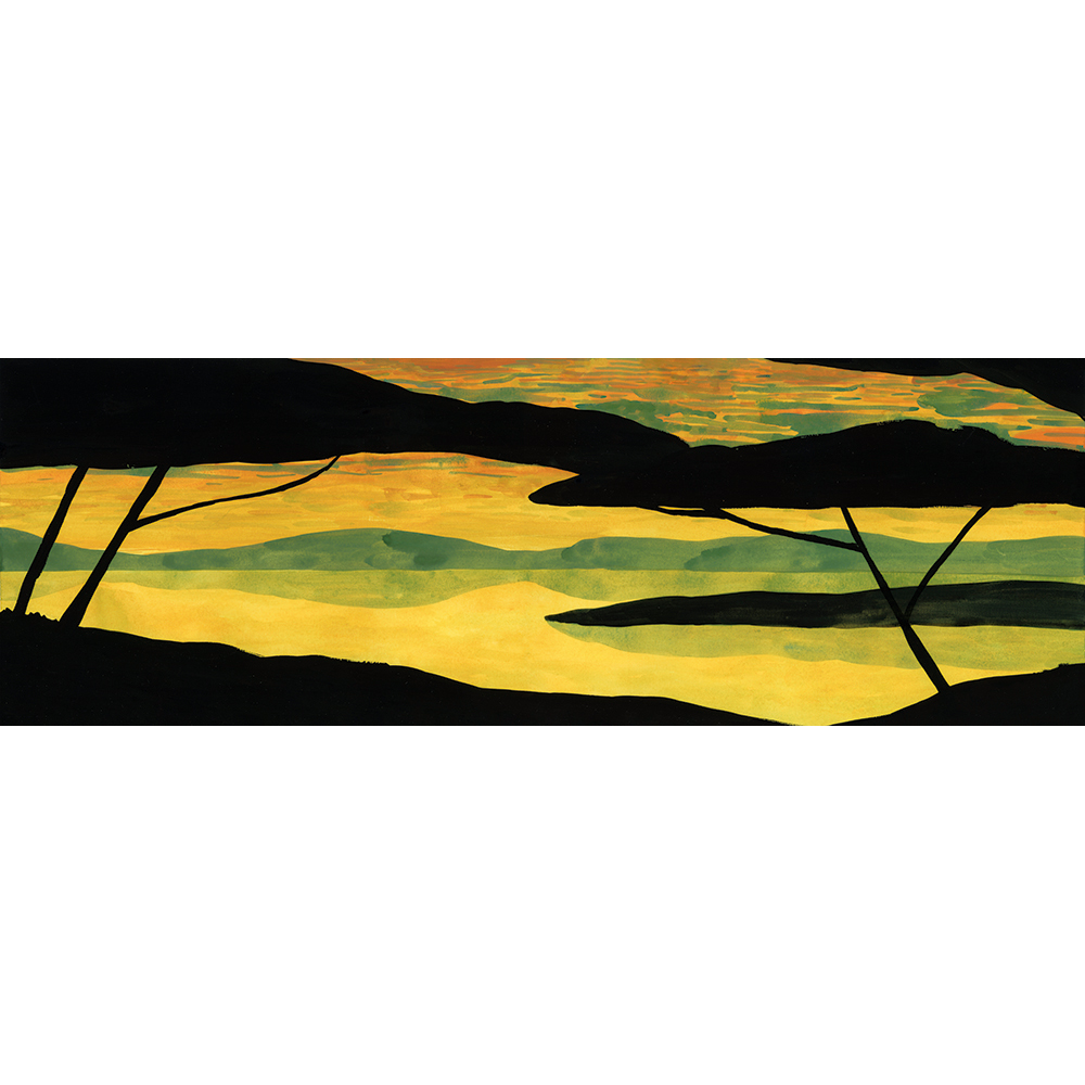 M4103-1 Confín Yellow Aniline Mural by Tres Tintas