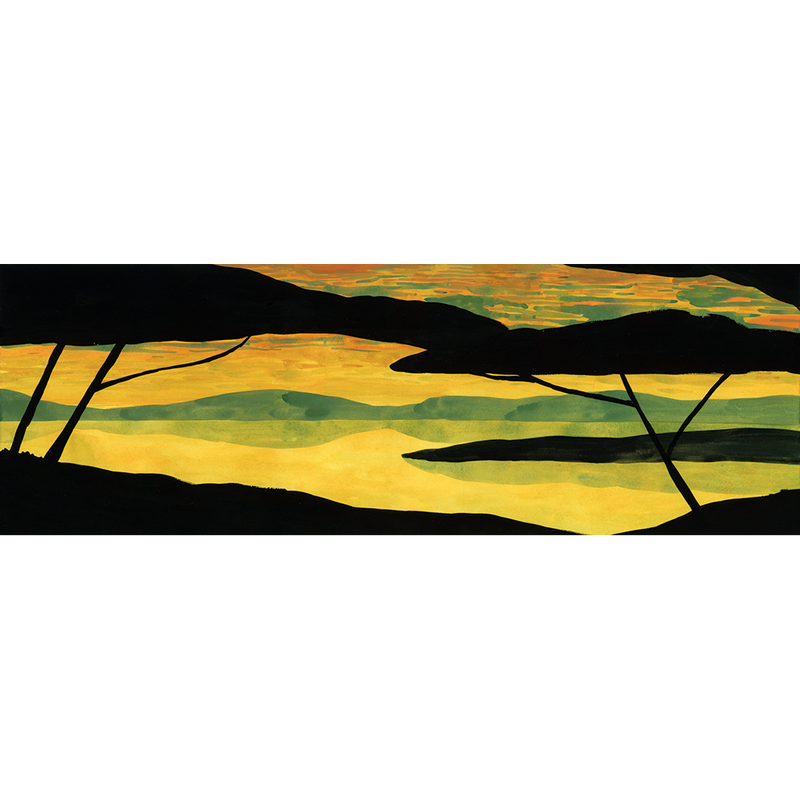 Confín Yellow Aniline Mural by Tres Tintas