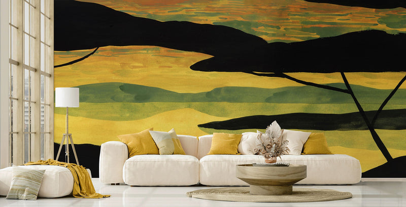 Confín Yellow Aniline Mural by Tres Tintas