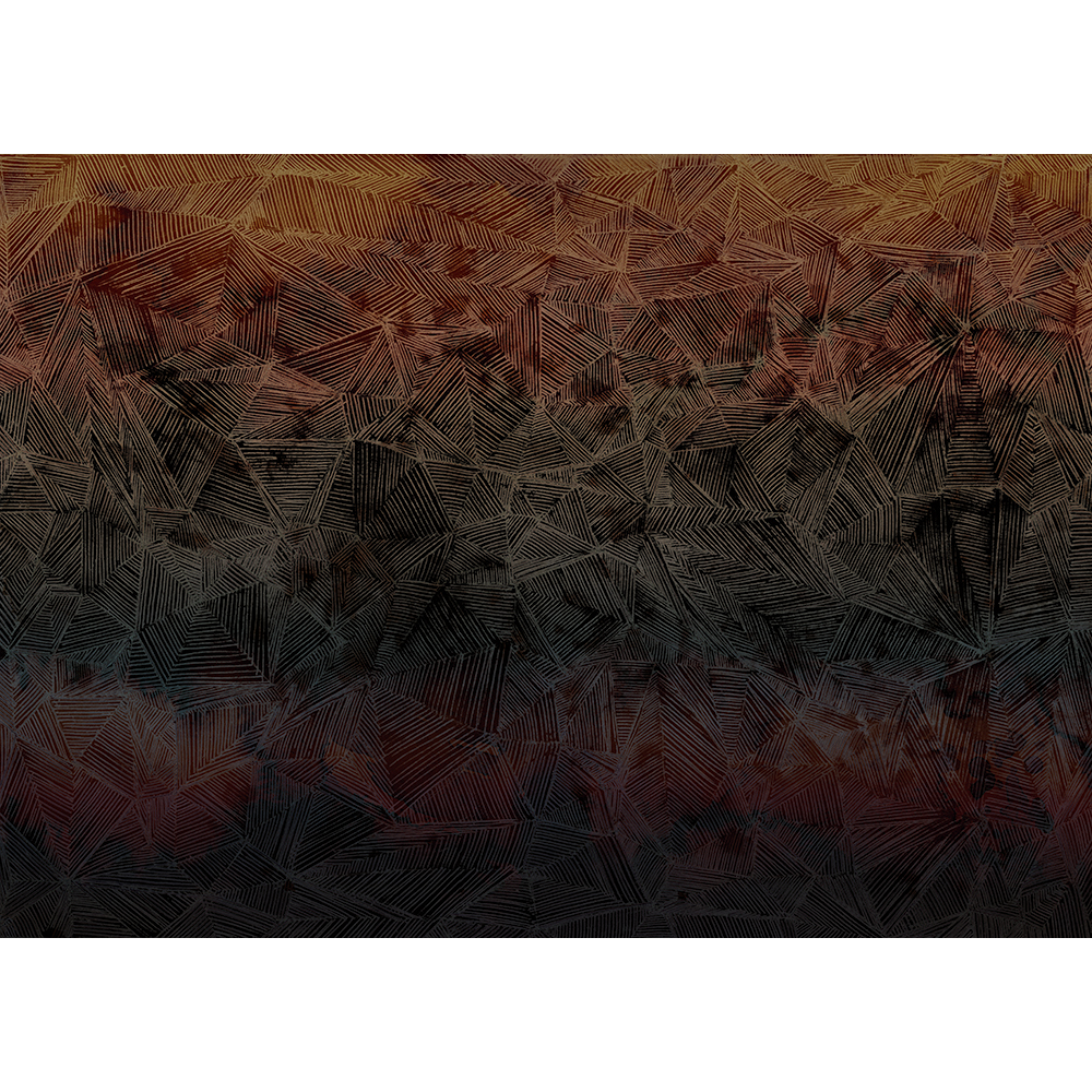 M4104-3 Esteca Black Aniline Mural by Tres Tintas