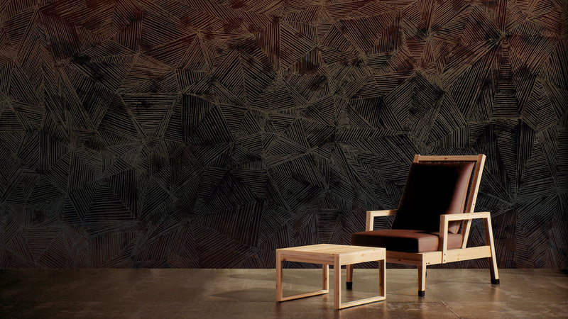 Esteca Black Aniline Mural by Tres Tintas