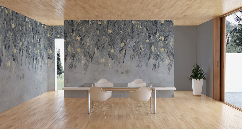 Luna Blue Aniline Mural by Tres Tintas