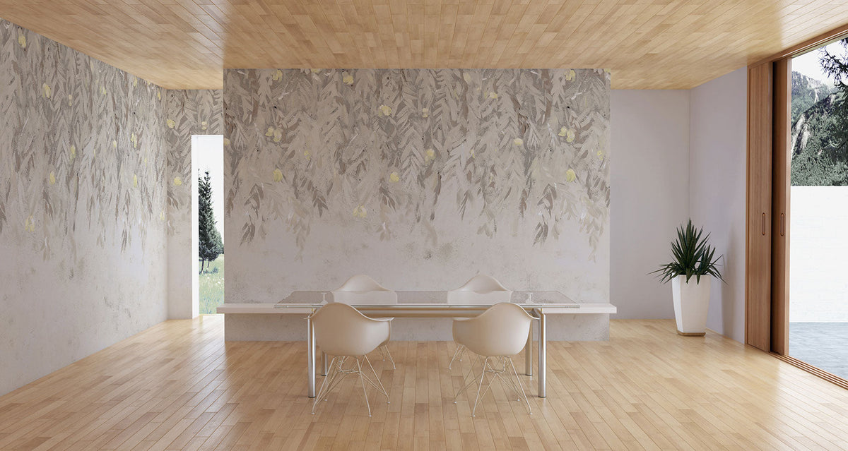 M4106-3 Luna White Aniline Mural by Tres Tintas