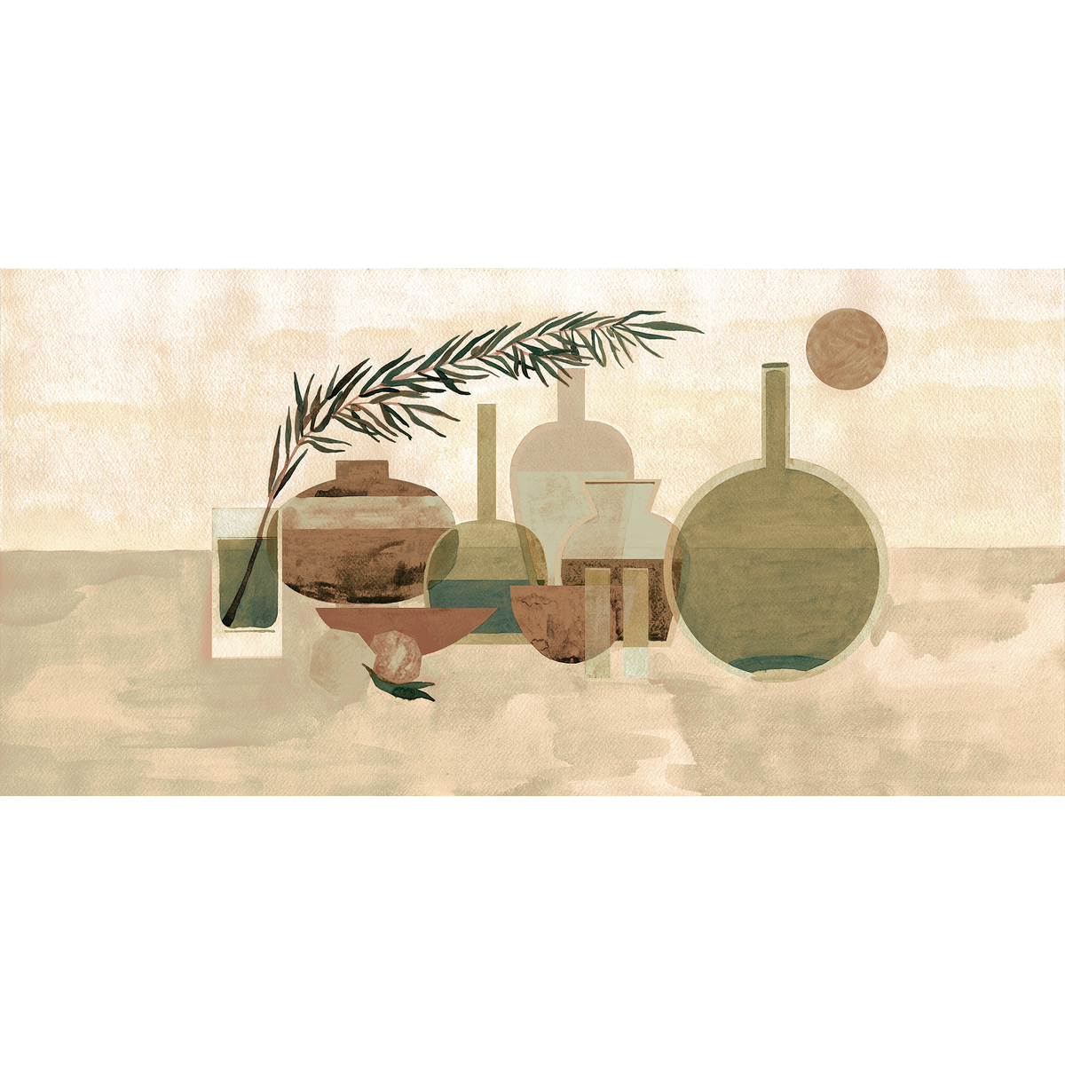 M4109-1 Morandi Beige Aniline Mural by Tres Tintas