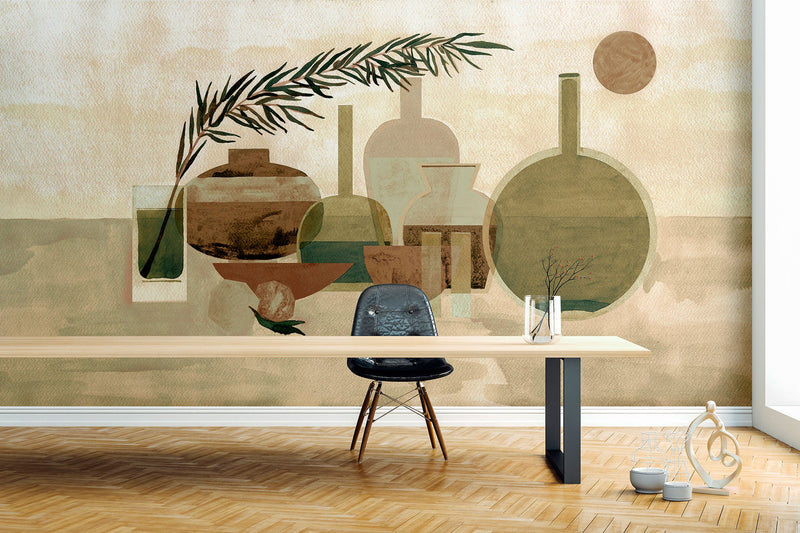 Morandi Beige Aniline Mural by Tres Tintas