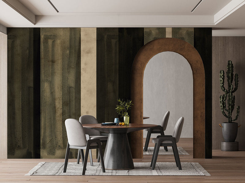 Temple Green Aniline Mural by Tres Tintas
