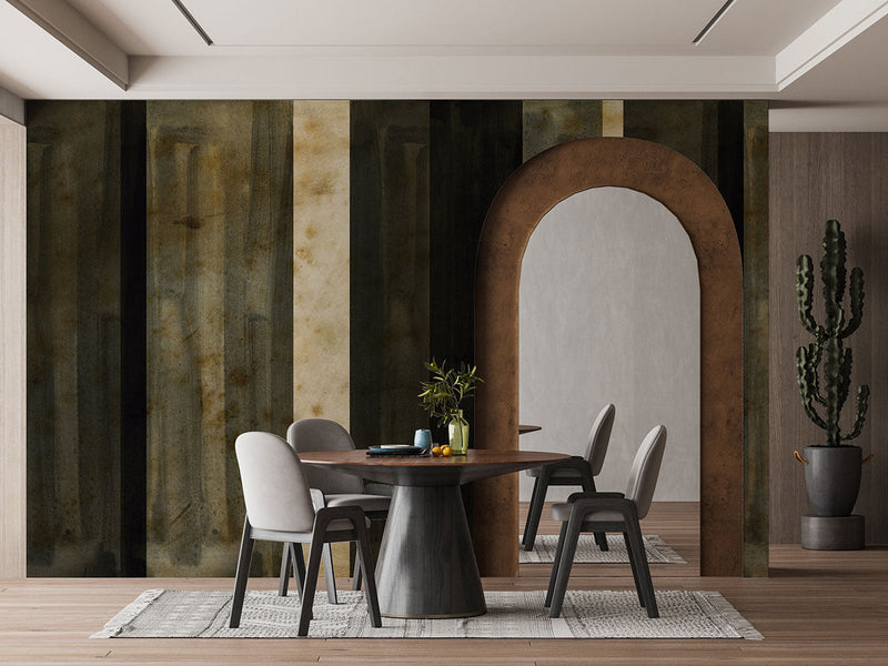 Temple Red Aniline Mural by Tres Tintas
