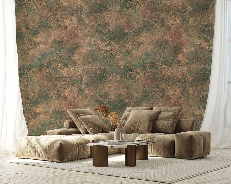 Vulcano Green Aniline Mural by Tres Tintas