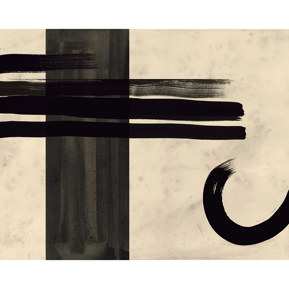Bosco Black Aniline Mural by Tres Tintas