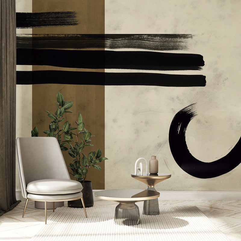Bosco Yellow Aniline Mural by Tres Tintas
