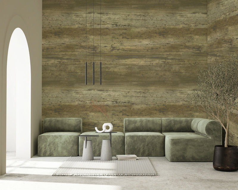 Pavesa Green Aniline Mural by Tres Tintas