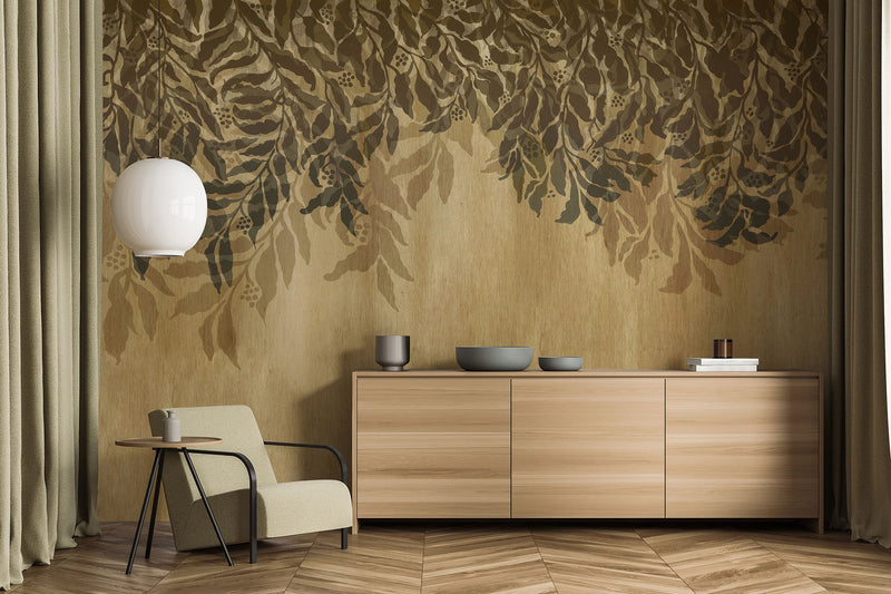 Foresta Yellow Aniline Mural by Tres Tintas