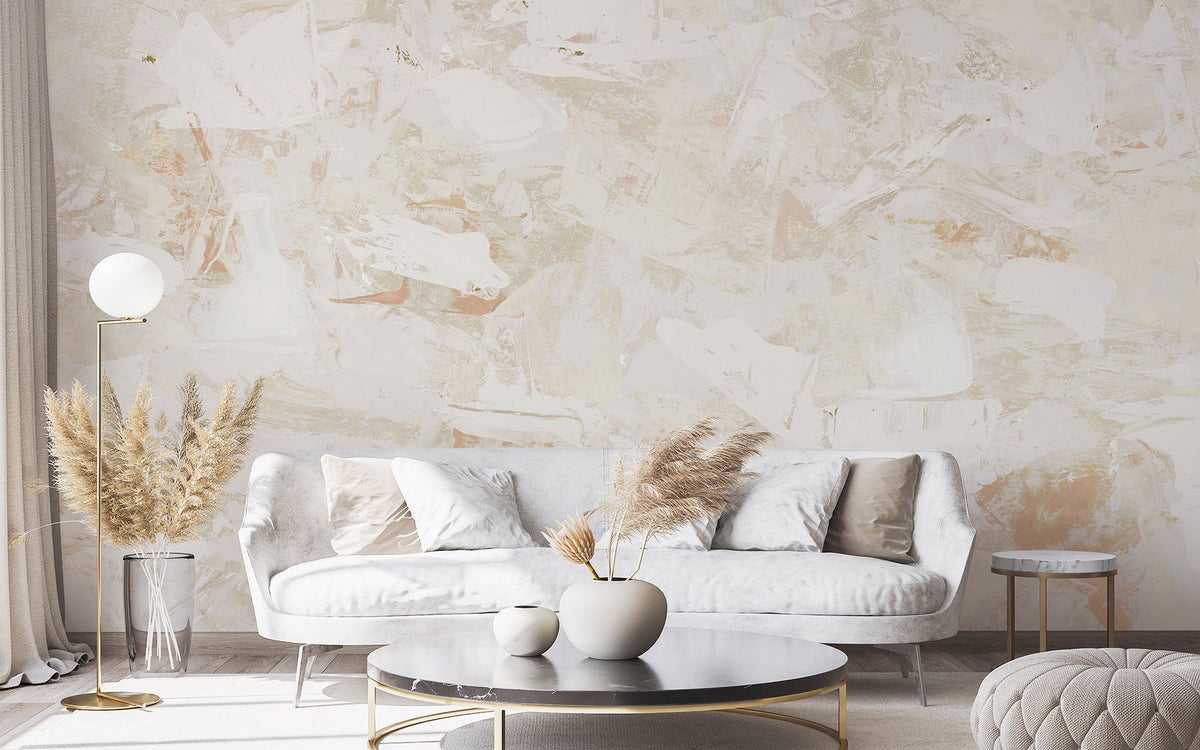 M4116-3 Rasera White Aniline Mural by Tres Tintas