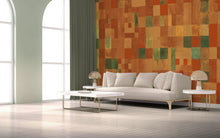 M4117-1 Taracea Red Aniline Mural by Tres Tintas