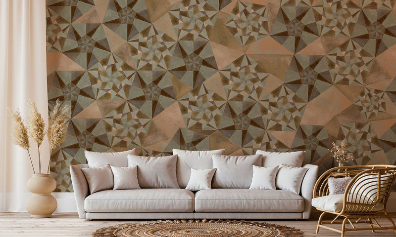 Scopio Blue Aniline Mural by Tres Tintas