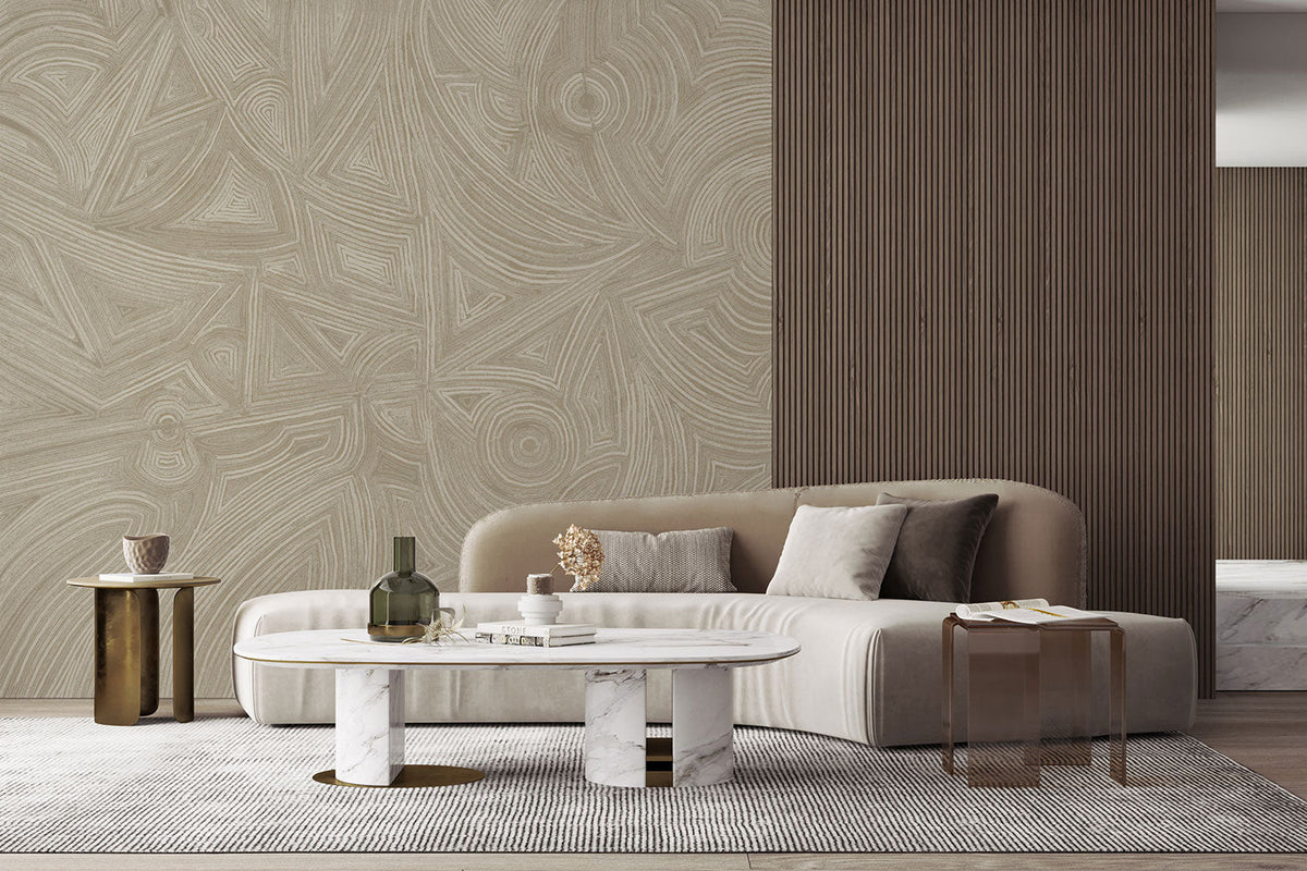 M4121-1 Montaraz Beige Aniline Mural by Tres Tintas