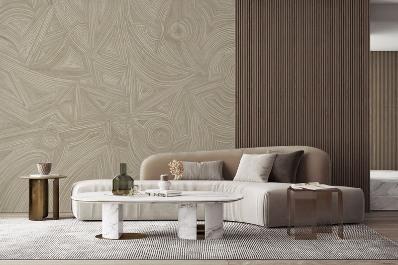 Montaraz Beige Aniline Mural by Tres Tintas