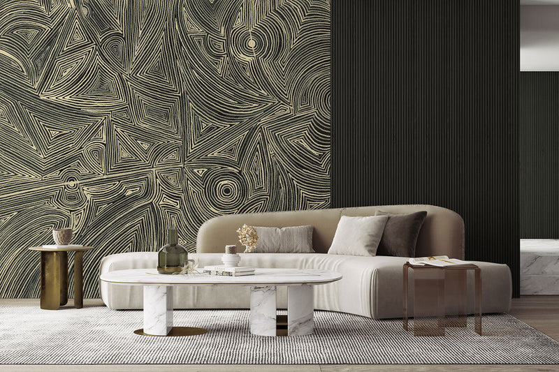 Montaraz Blue Aniline Mural by Tres Tintas