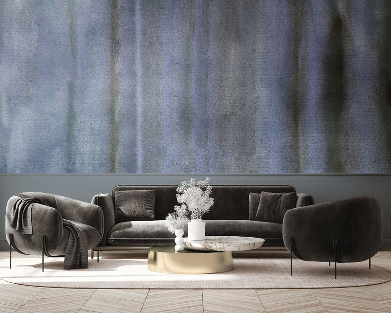 Visión Blue Aniline Mural by Tres Tintas