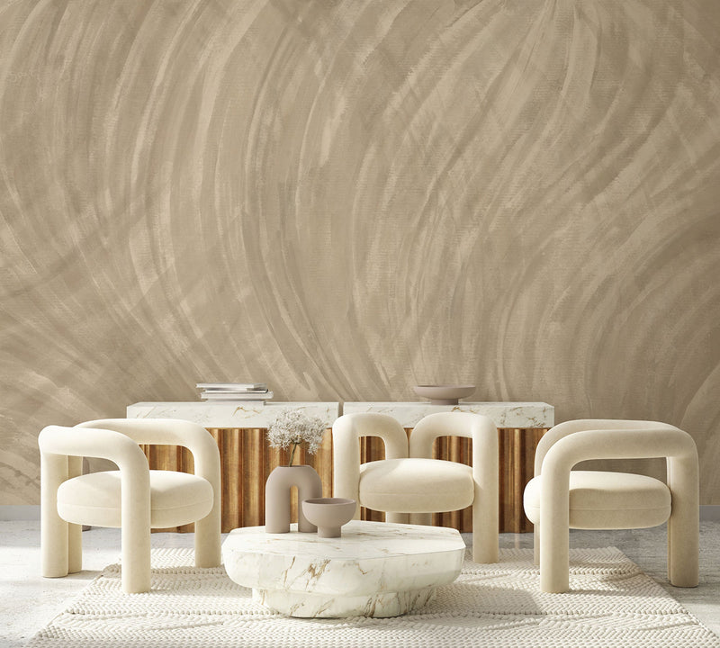 Sorra Beige Aniline Mural by Tres Tintas