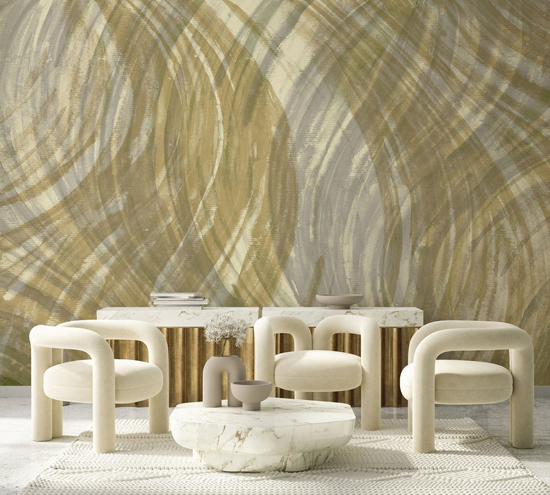 Sorra Yellow Aniline Mural by Tres Tintas