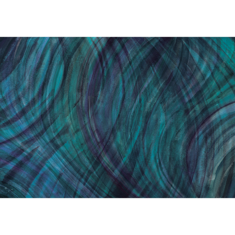 Sorra Blue Aniline Mural by Tres Tintas