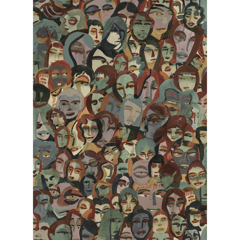 Rimero Terracotta Ania Mural by Tres Tintas
