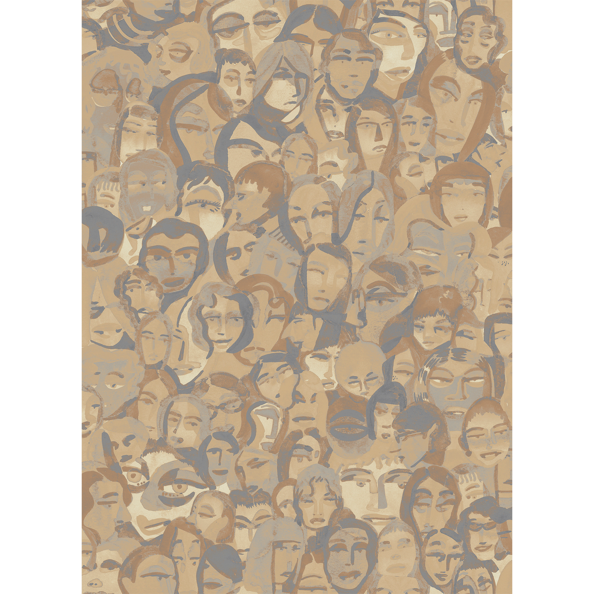 M4601-3 Rimero Beige Ania Mural by Tres Tintas