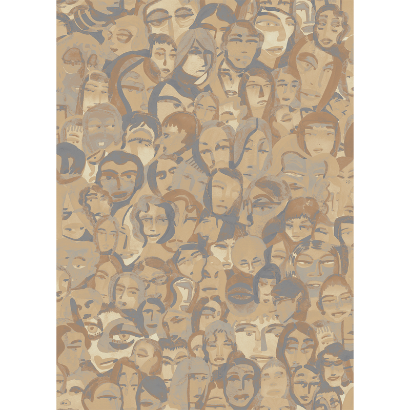Rimero Beige Ania Mural by Tres Tintas