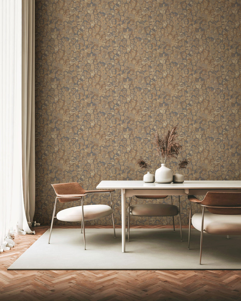 Rimero Beige Ania Mural by Tres Tintas