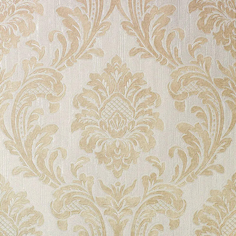 Fine DŽcor Milano Beige Damask M95589 Wallpaper | WallpaperSales
