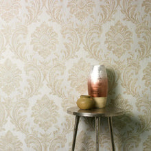 Fine DŽcor Milano Beige Damask M95589 Wallpaper | WallpaperSales