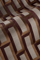 72722 Biseau Marqueterie Copper Red Wallpaper By Arte