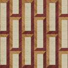 72722 Biseau Marqueterie Copper Red Wallpaper By Arte