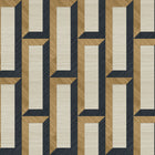 72723 Biseau Marqueterie Bronze Black Wallpaper By Arte