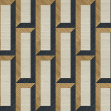 72723 Biseau Marqueterie Bronze Black Wallpaper By Arte