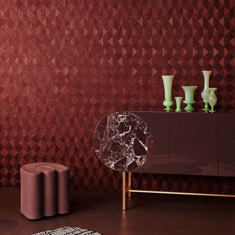 72762 Optique Marqueterie Rubis Wallpaper By Arte