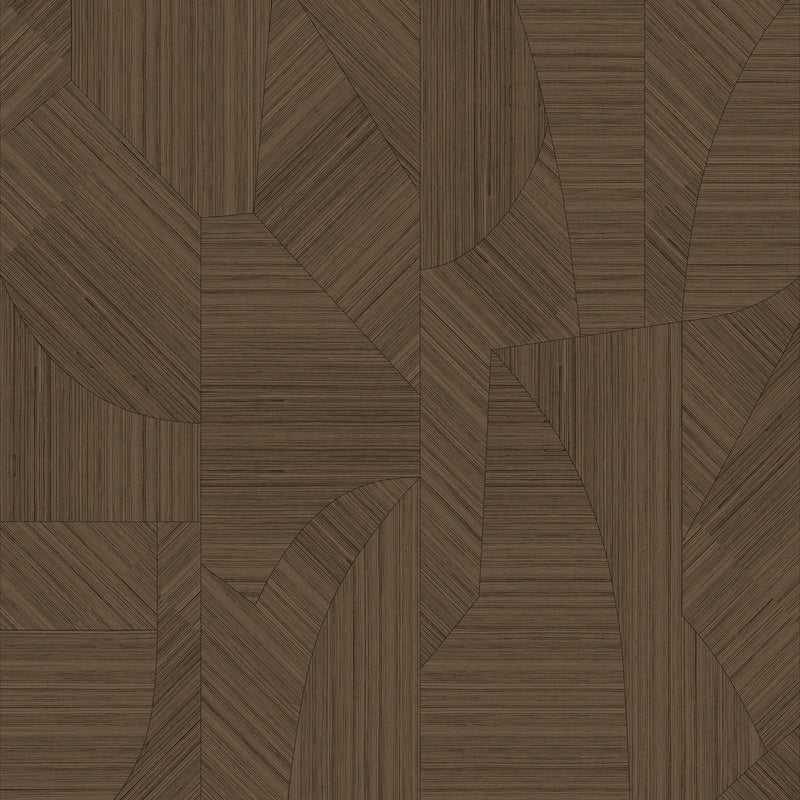72781 Puzzle Marqueterie Mocha Wallpaper By Arte