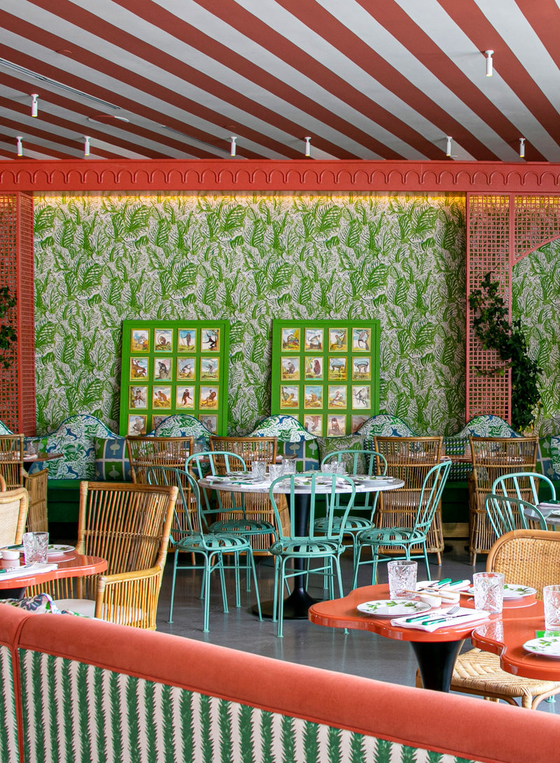 Mille Feuilles wallpaper by Christopher Farr Cloth in a room setting