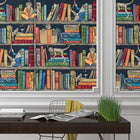 BMCF003/08A Monkey Library Blue Wallpaper by Brand McKenzie
