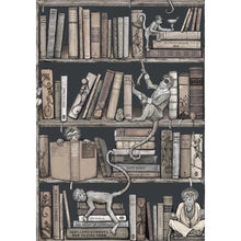 BMCF003/08B Monkey Library Taupes Wallpaper by Brand McKenzie
