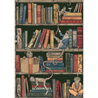 BMCF003/08C Monkey Library Green Wallpaper by Brand McKenzie
