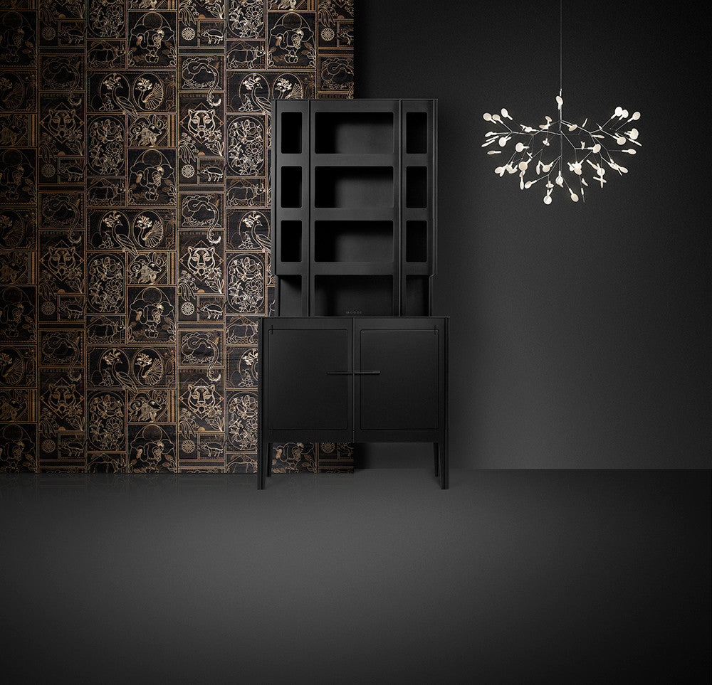 MO4040 Golden Tiger Memento Moooi Ebony Wallpaper By Arte