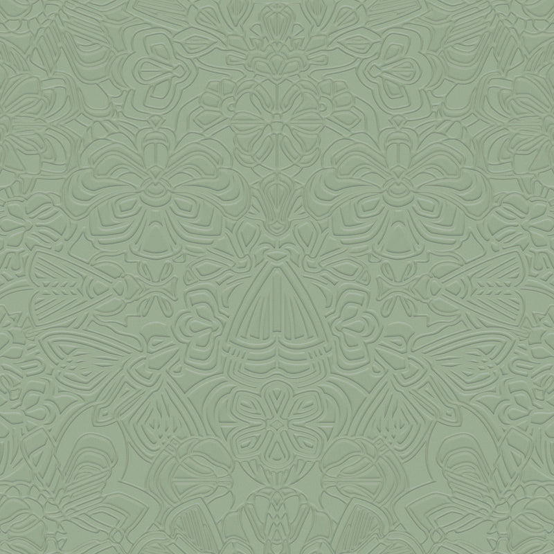 MO4002 Mimic Moth Memento Moooi Sage Wallpaper By Arte