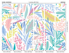 Patterned Leaves Pastel Mural (Medium) by Origin Murals