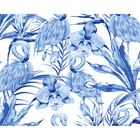 Paradise Flamingo Cobalt Mural (Medium) by Origin Murals