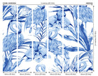 Paradise Flamingo Cobalt Mural (Medium) by Origin Murals