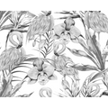 Paradise Flamingo Noir Mural (Large) by Origin Murals